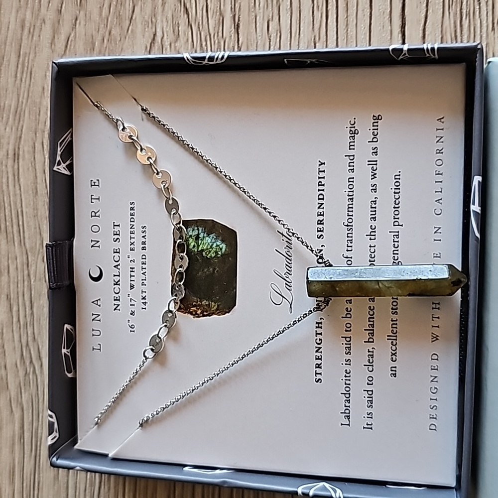 Luna Norte Labradorite necklace set